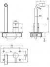 Falba süllyesztett csaptelep, Sapho MINIMAL inox MI004