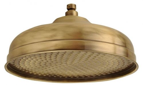 Trópusi zuhany, fejzuhany, Retro kör, 30cm, bronz : SOF3006 Sapho