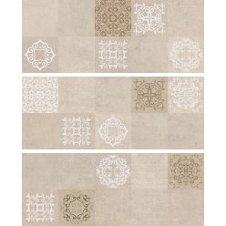 Csempe, Zalakerámia CONCRETO Beige DECOR 20X50 ZAL-ZBD53078