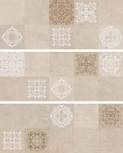 Csempe, Zalakerámia CONCRETO Beige DECOR 20X50 ZAL-ZBD53078