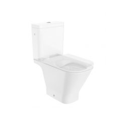   WC, Roca The Gap A342479000 Square Rimless monoblokkos wc-csésze 650 mm hosszú