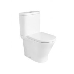   WC, Roca The Gap A3420N7000 Round Rimless falhoz illeszkedő, kompakt monoblokkos-wc