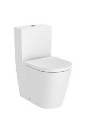 WC, Roca Inspira A342529620 Round Rimless compact falra tolható monoblokkos wc-csésze 600 mm hoss